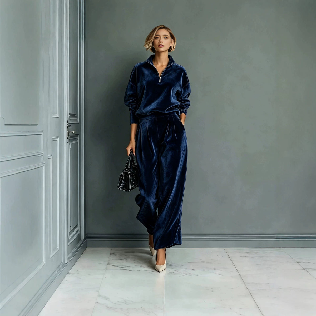 Leisure Sports Gold Velvet Suit