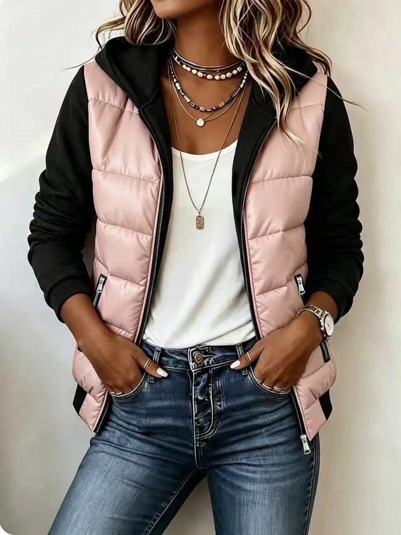 Women'S Hooded Fleece-Lined Cotton-Padded Clothes