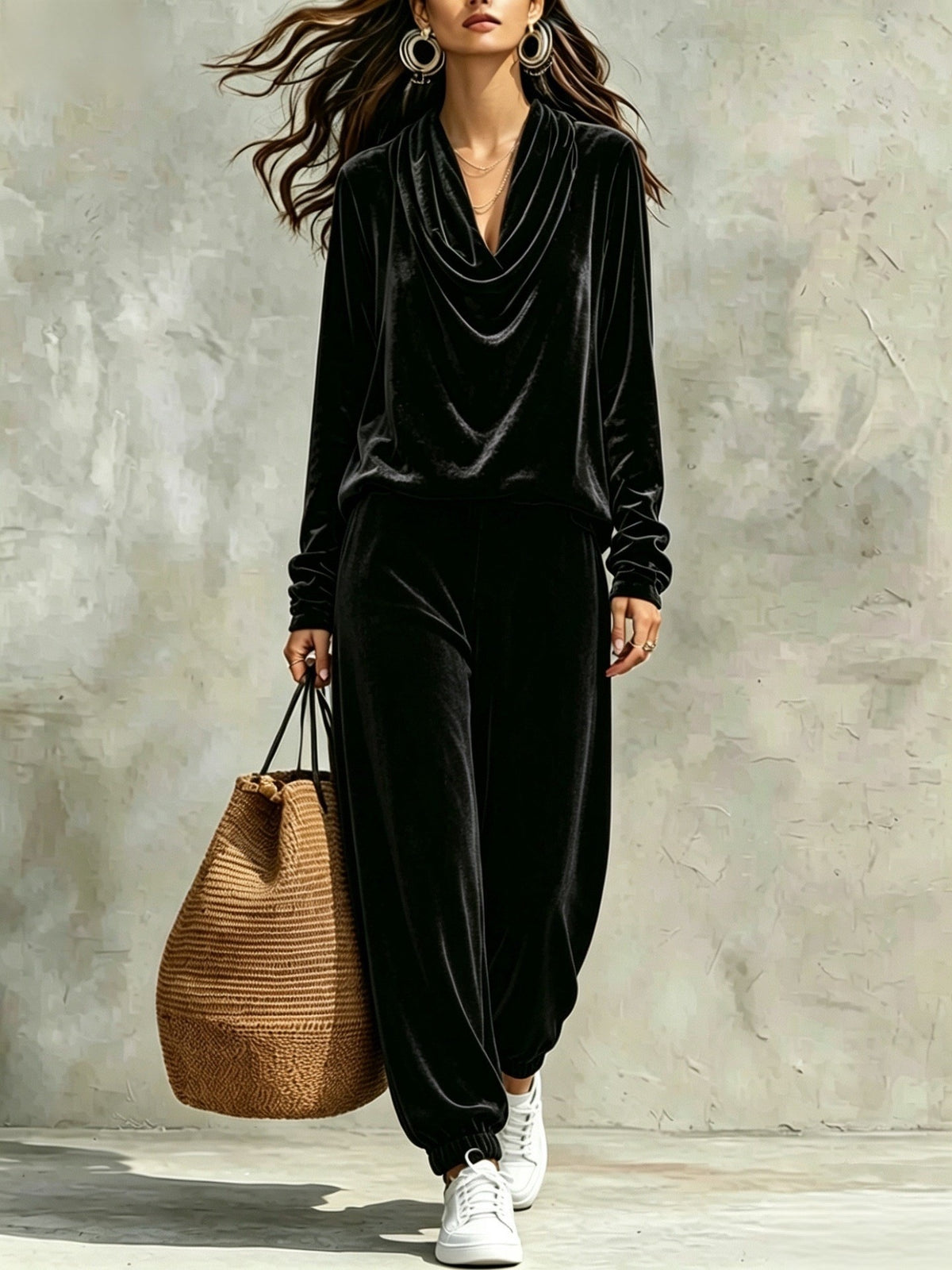 Long-Sleeve Top Pants Set