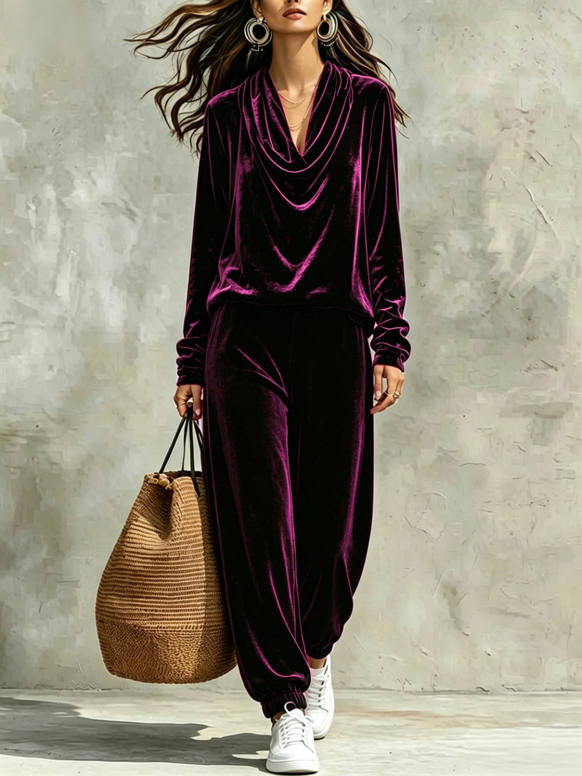 Long-Sleeve Top Pants Set