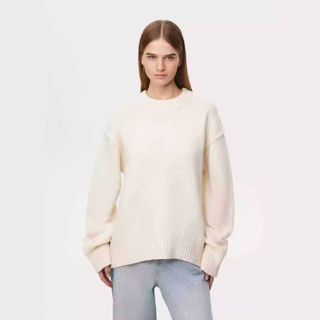 Crewneck Sweater Loose Sweater