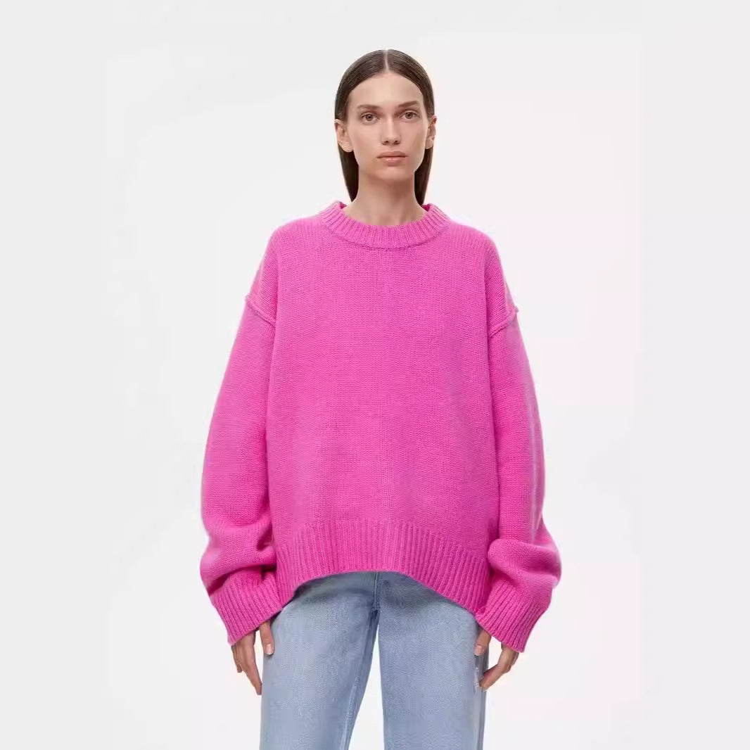 Crewneck Sweater Loose Sweater