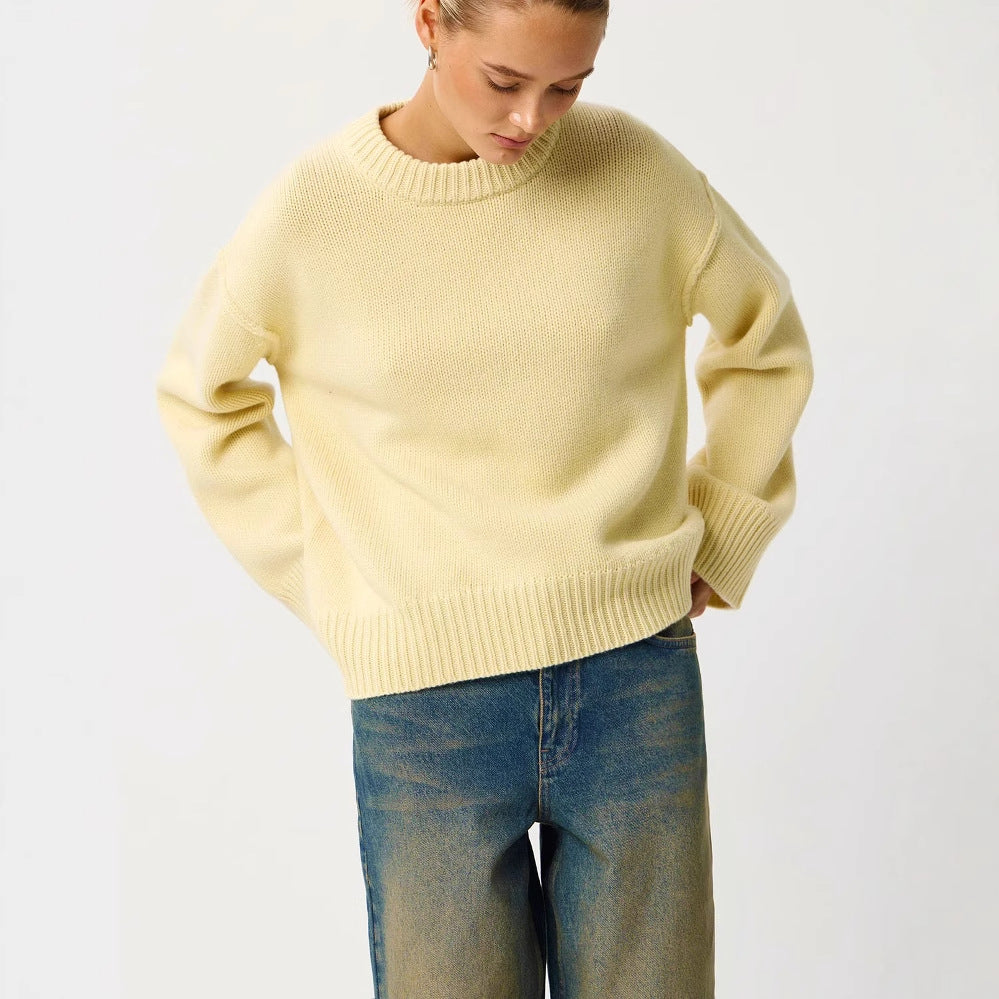 Crewneck Sweater Loose Sweater