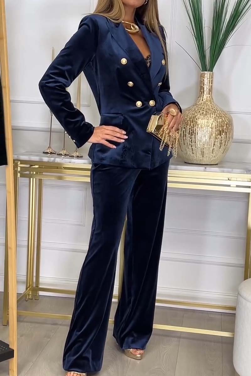 Double-Breasted Two-Piece Suit