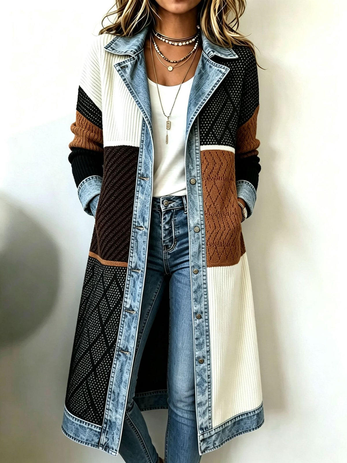 Elegant Slim Long Sleeve Coat