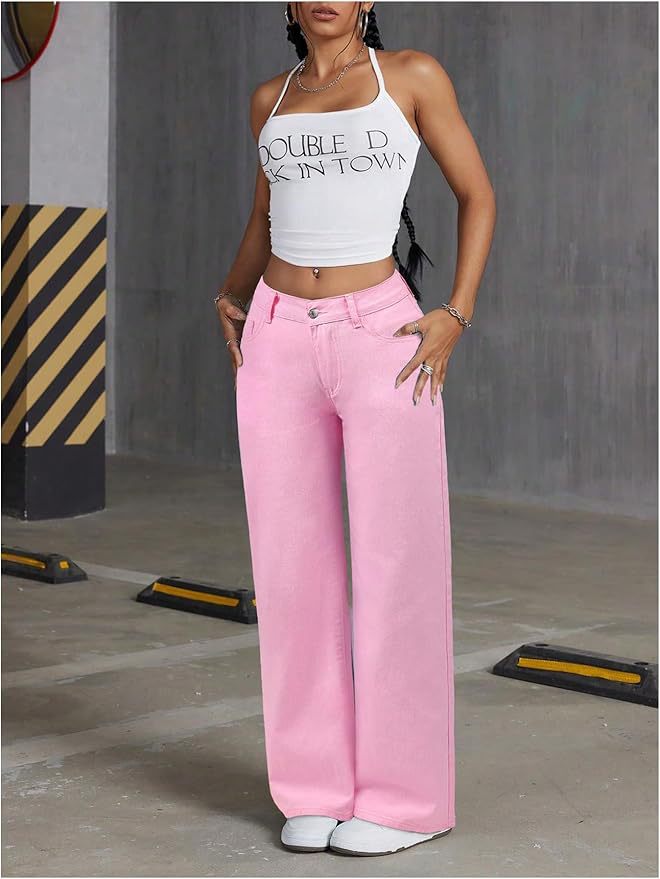 Bow-Knot Embroidered Jeans