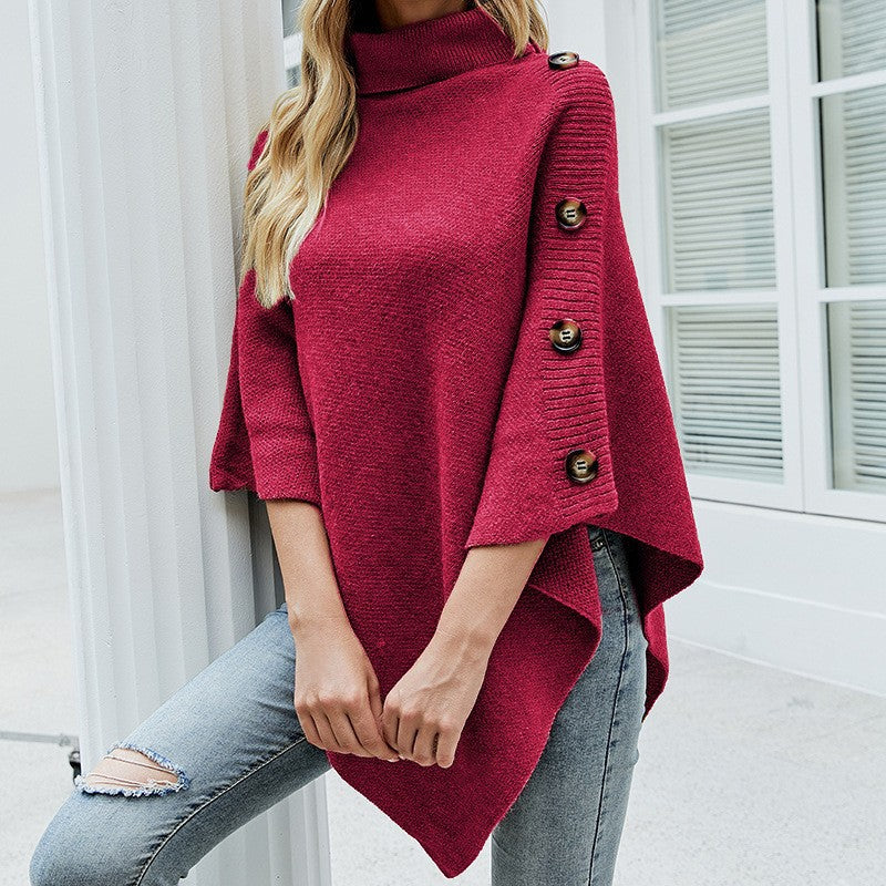Women'S Solid Split Sweater