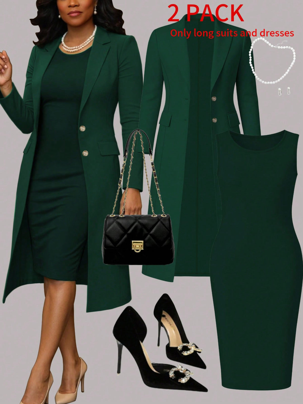 Women'S Suit Solid Color Set