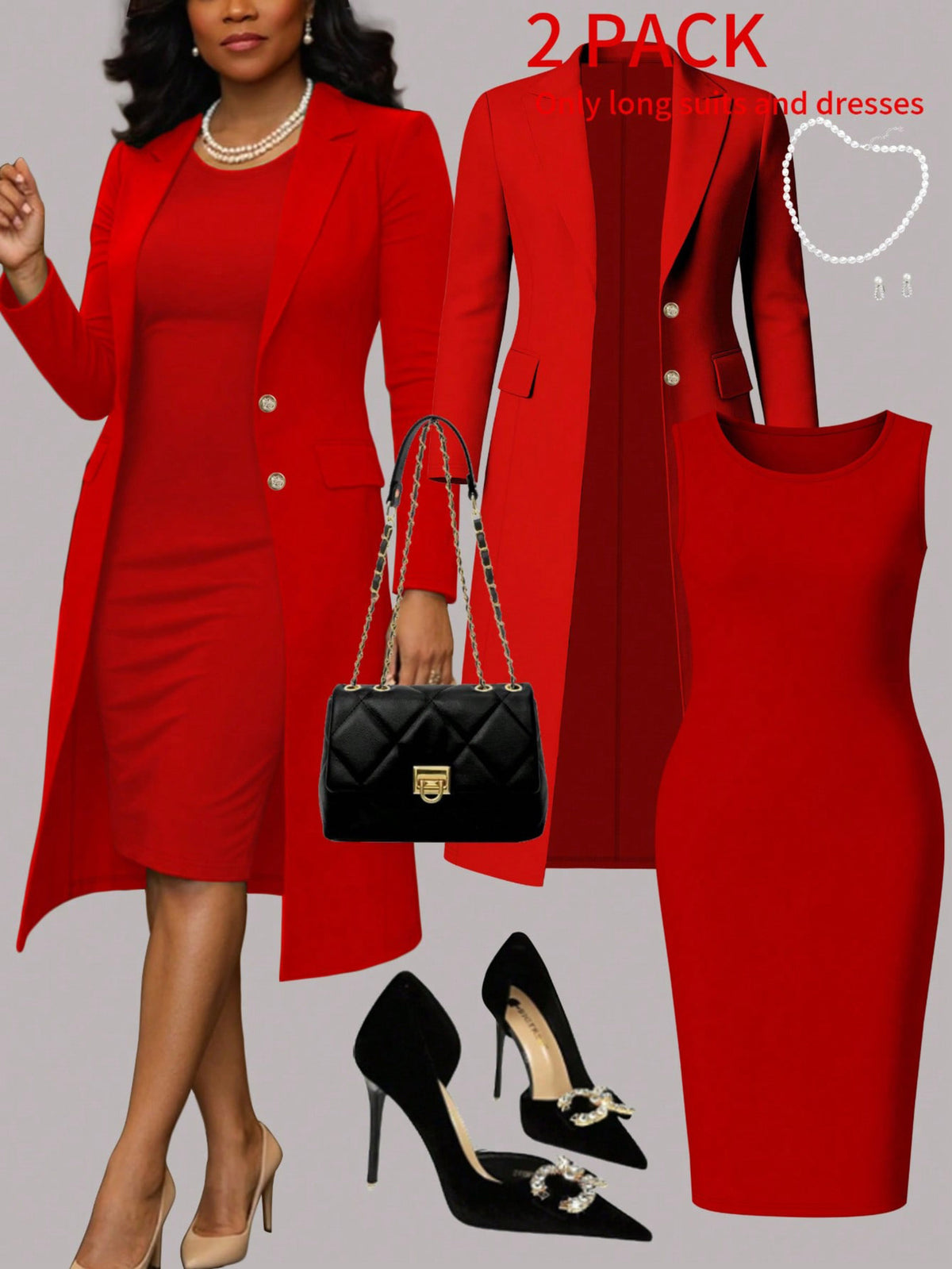 Women'S Suit Solid Color Set