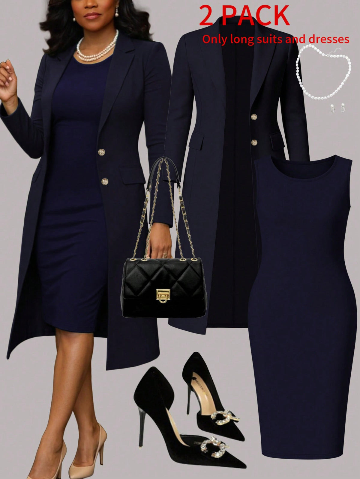 Women'S Suit Solid Color Set