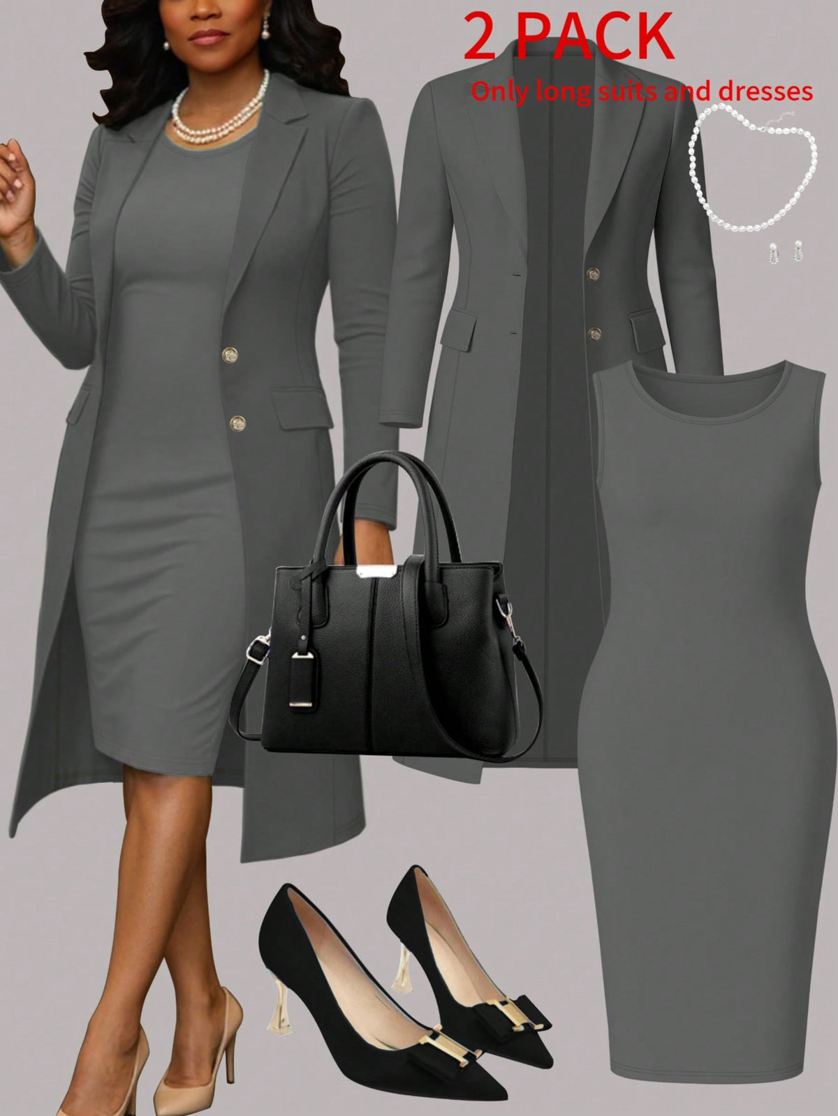 Women'S Suit Solid Color Set