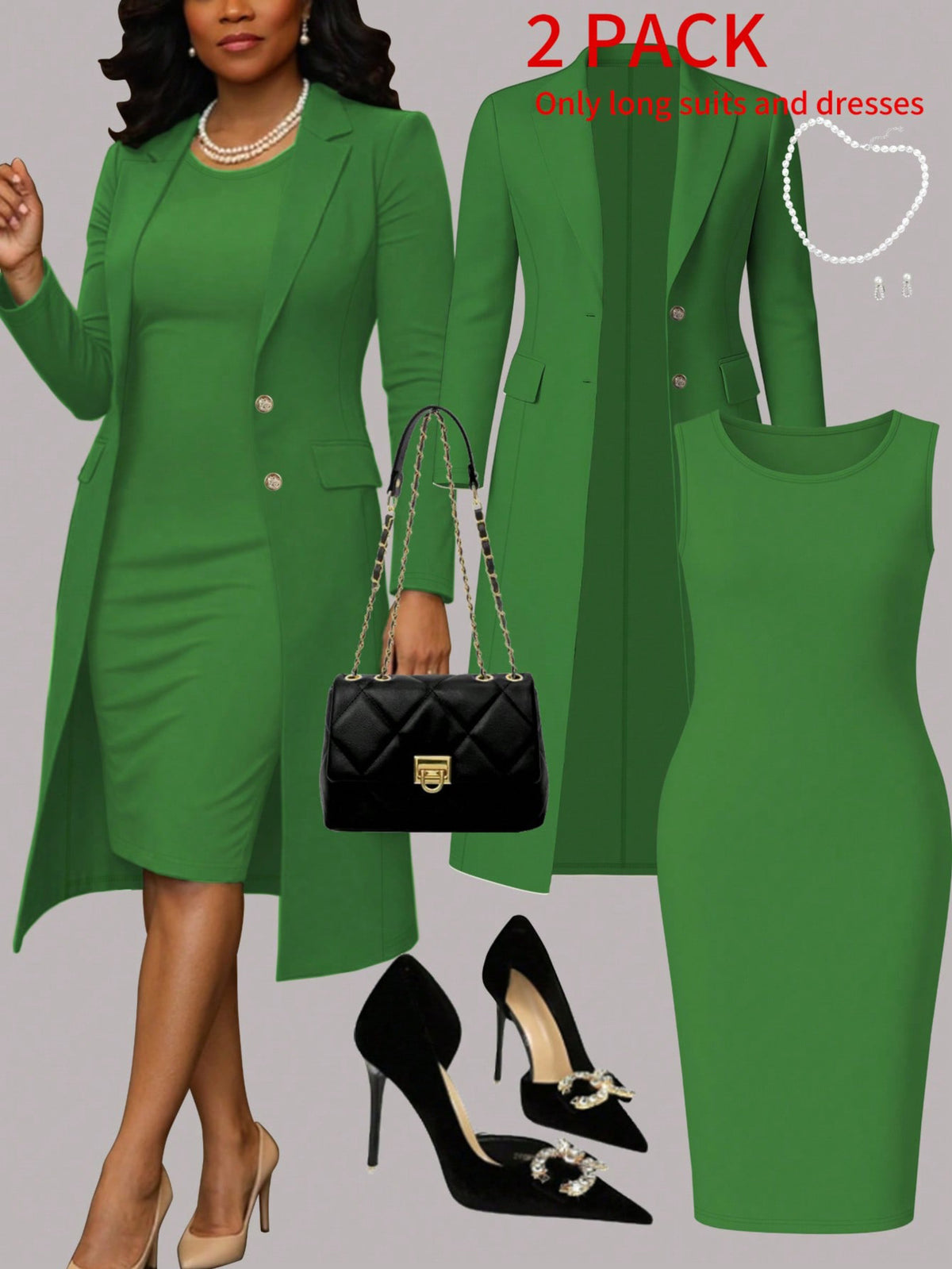 Women'S Suit Solid Color Set