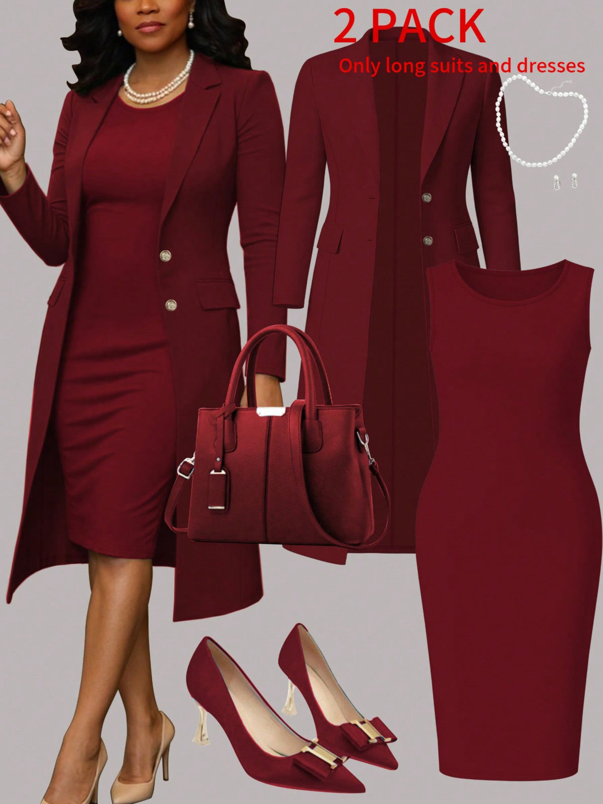 Women'S Suit Solid Color Set