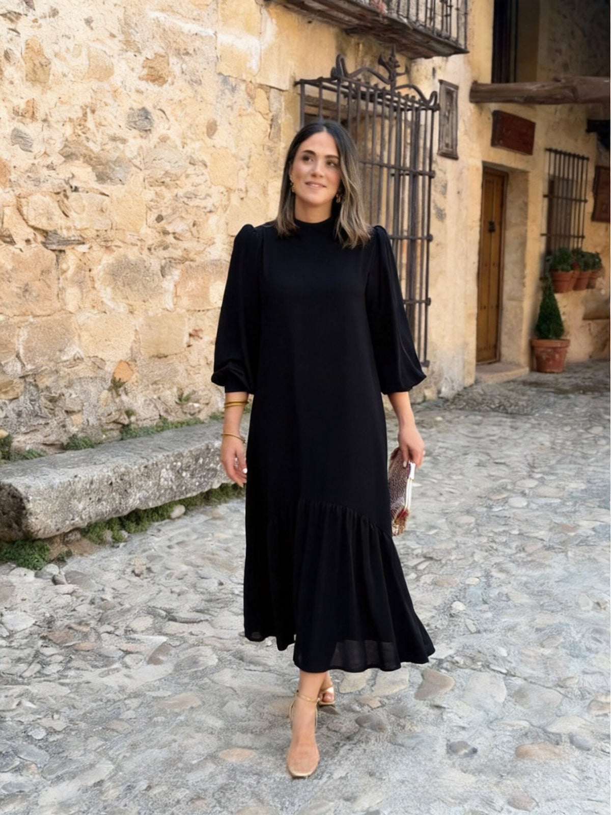 Women'S Ruffle Dress