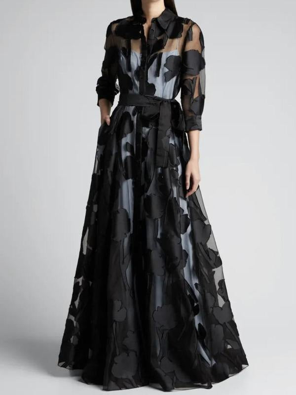 Women'S Mesh Print Dress