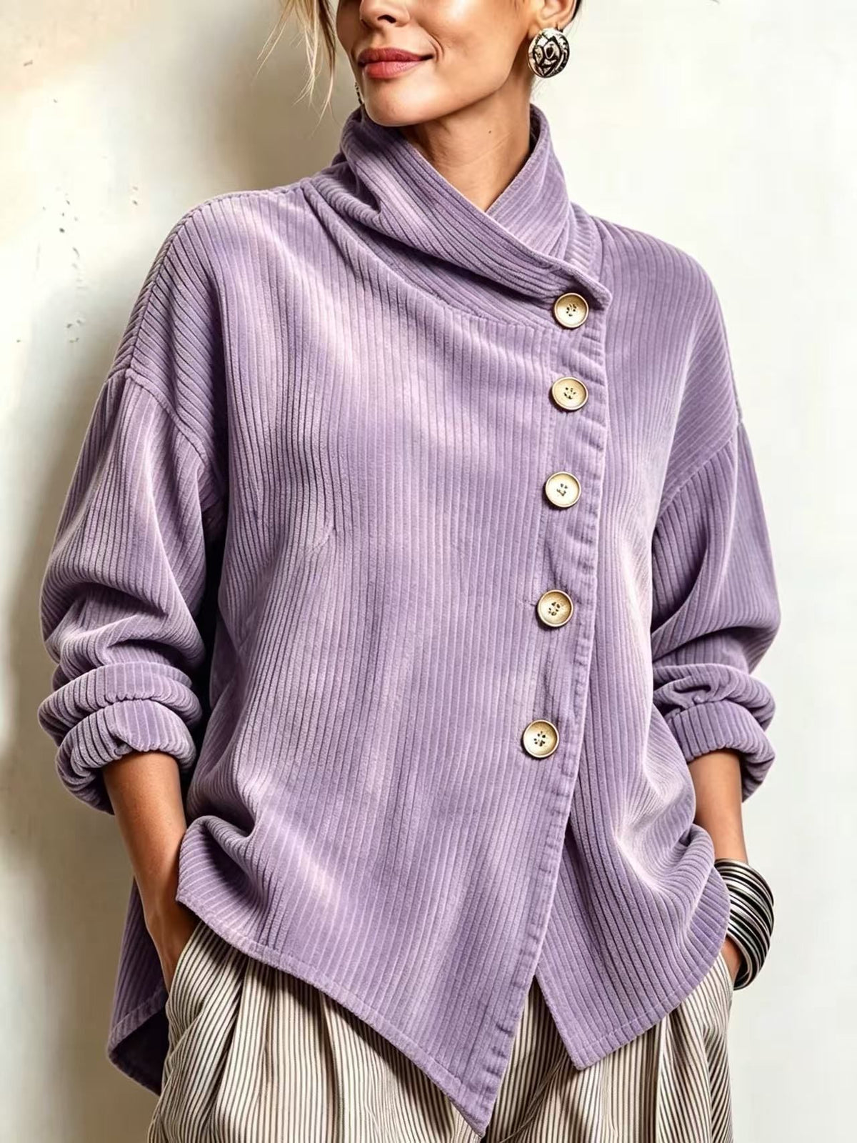 French Relaxed Retro Top