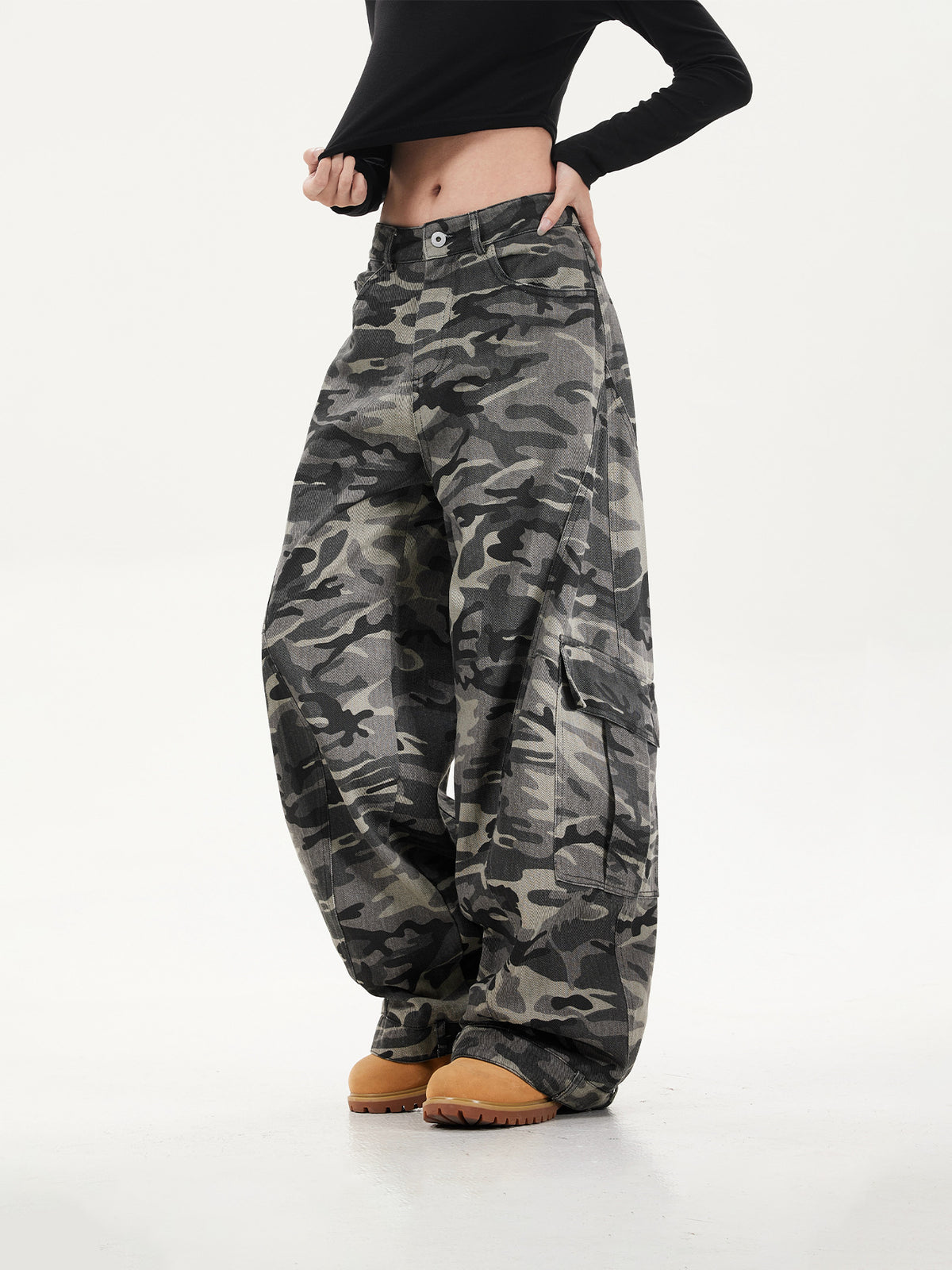 High Street Vintage Camouflage Overalls
