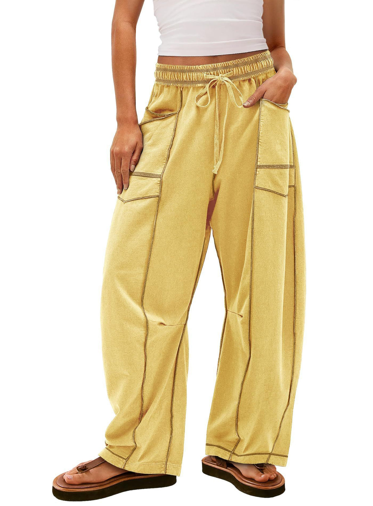 Fashion Drawstring Casual Pants