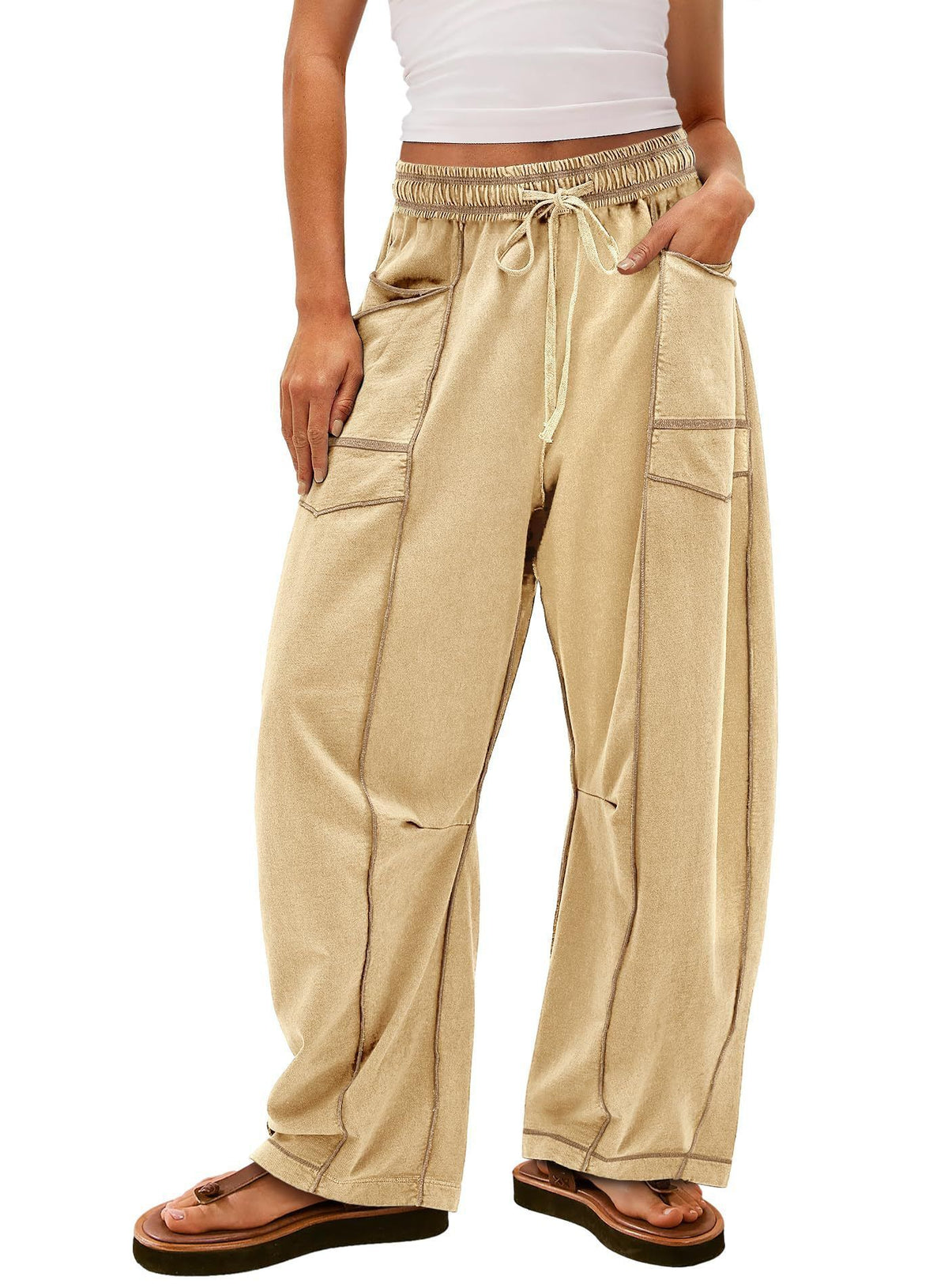 Fashion Drawstring Casual Pants