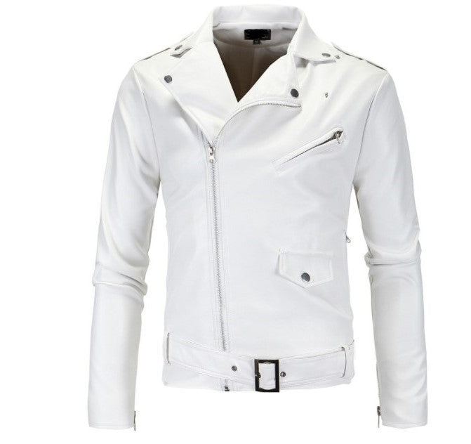 Slim-Fit Leather Men'S Jacket