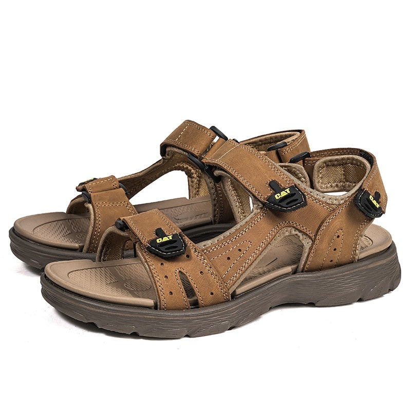 Summer Top-Layer Cowhide Sandals